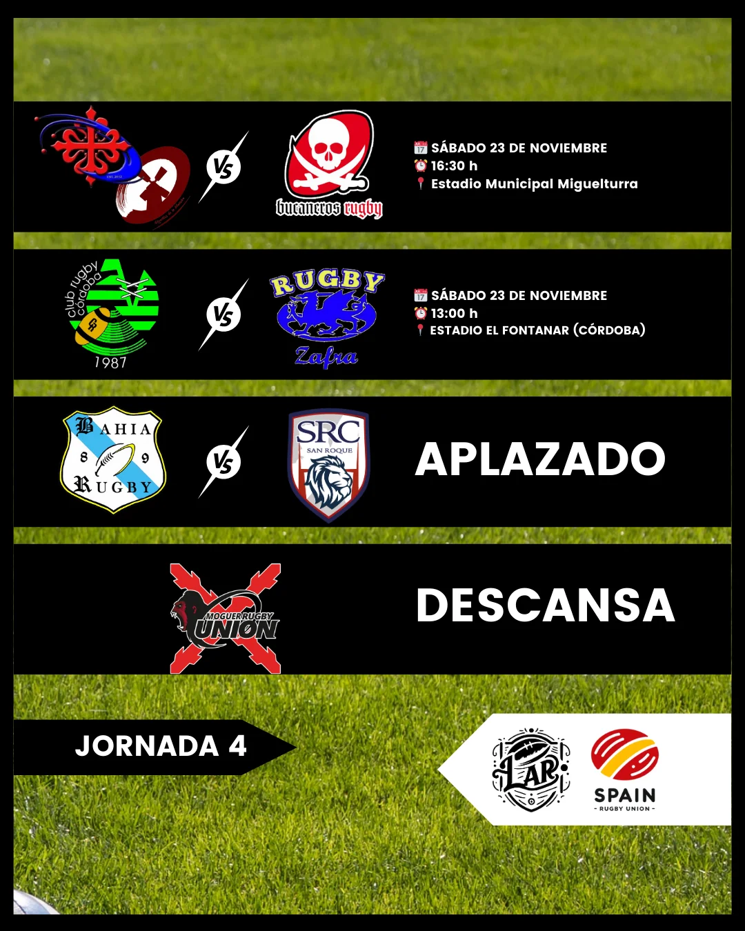 JORNADA 4 LIGA AMATEUR RUGBY | SPAIN RUGBY UNION