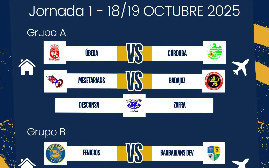 Liga Amateur Rugby 2025/26: Jornada 1