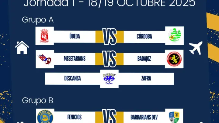 Liga Amateur Rugby 2025/26: Jornada 1